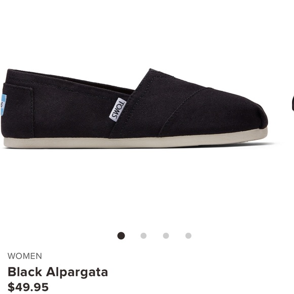 black toms size 7